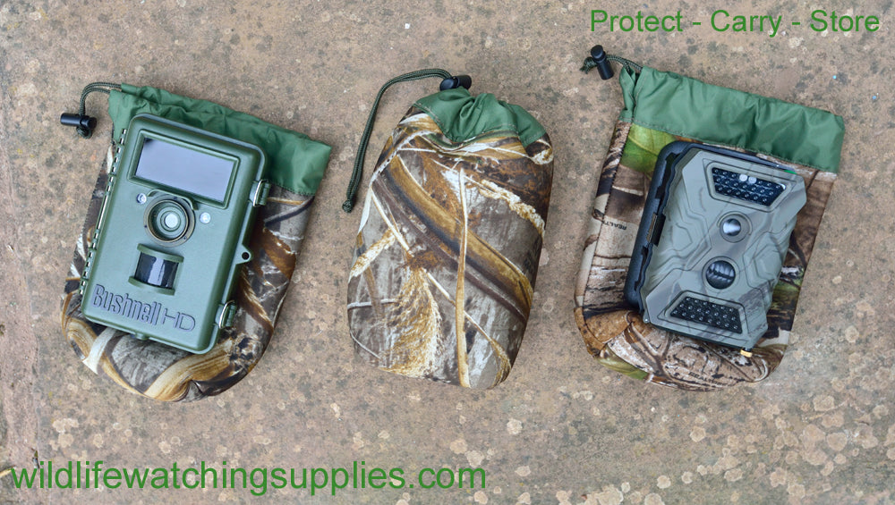 Neoprene carry/store bags. Made in the UK by wildlife watching supplies. 