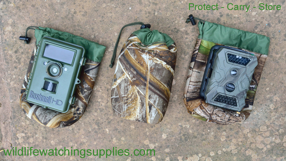 Neoprene carry/store bags. Made in the UK by wildlife watching supplies.