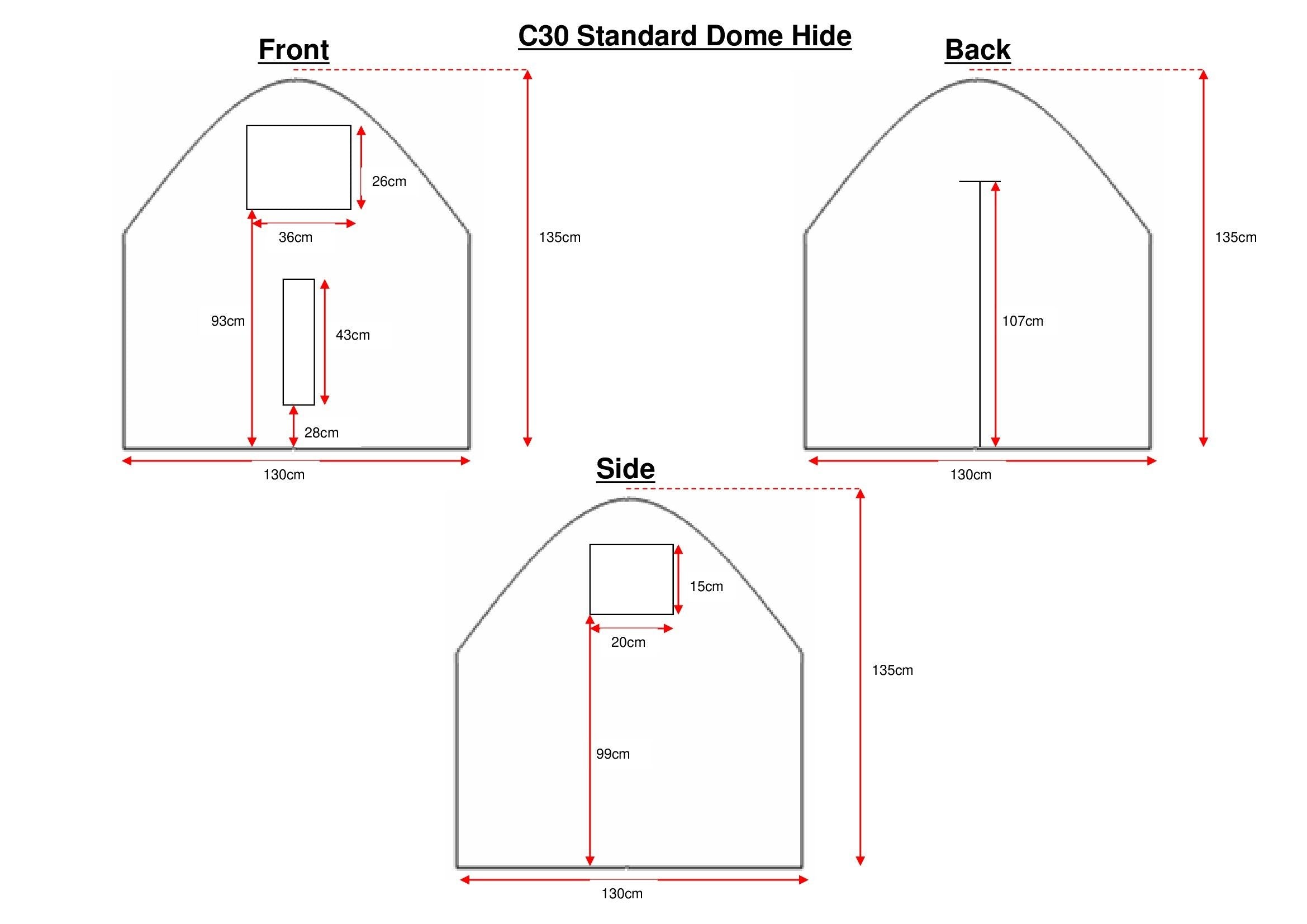 C30 Standard Dome Hide