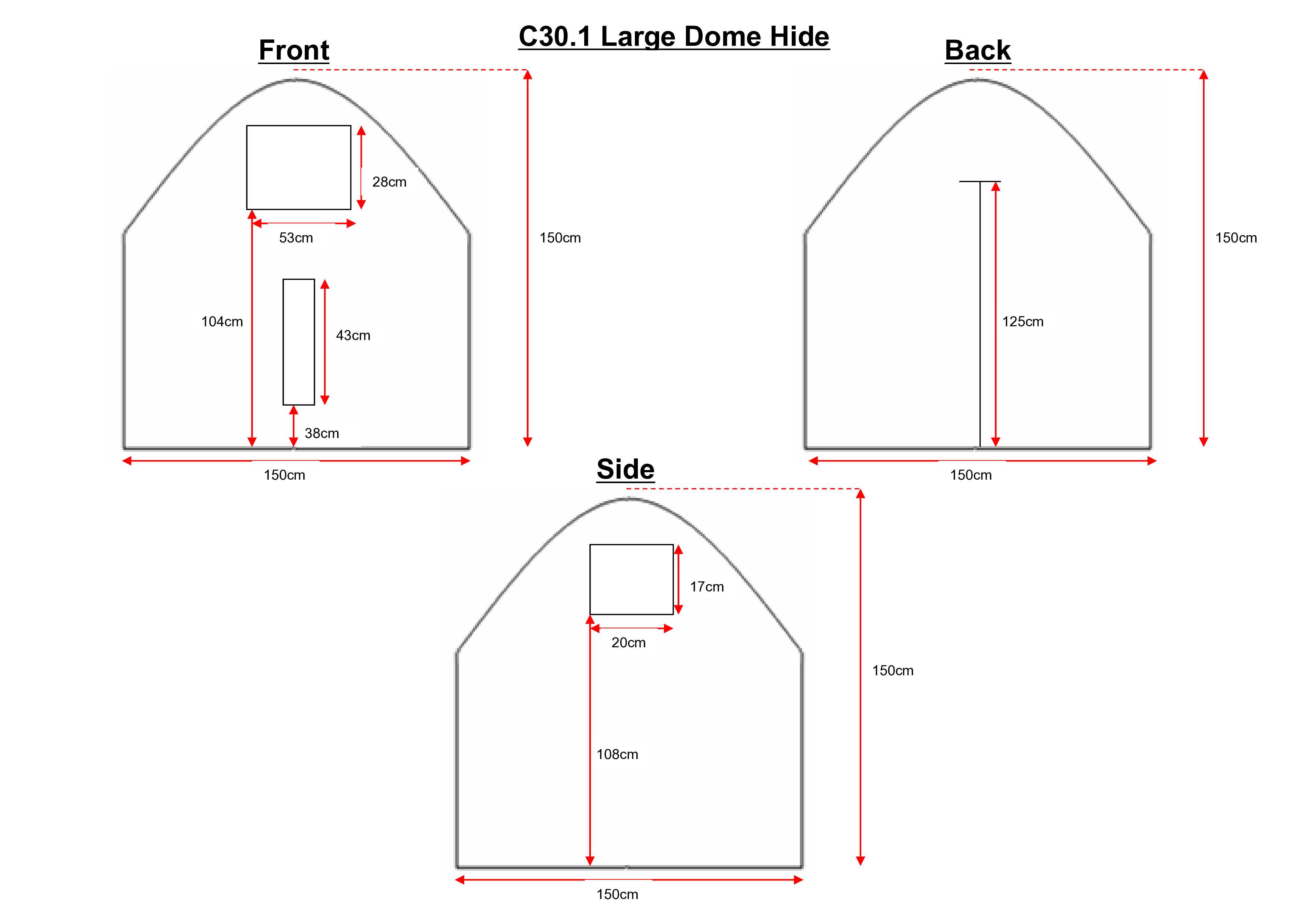 C30.1 Large Dome Hide