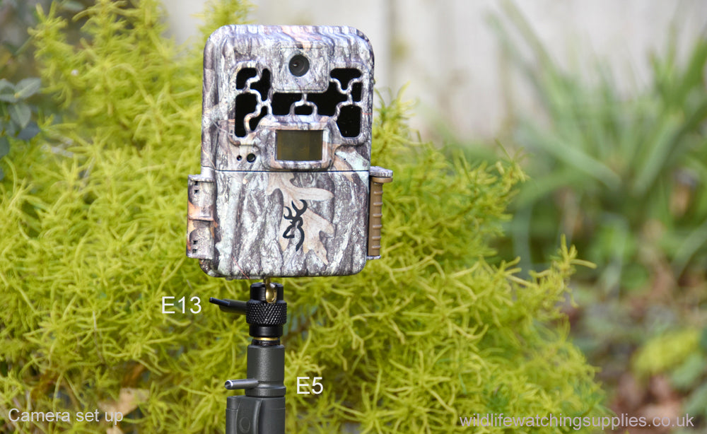 Our Ground Spikes are ideal for trail cameras and camertrap nature photography. Our Ground spike camera mounts can be used for remote triggers, flashguns and small cameras. The camera trap ground spikes can be screwed into the ground for a solid support, ideal for remote wildlife photography.
